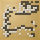 Board position at the end of game WAGC 1979 - Round 1 - Game 9: Jerome Hubert vs Daniel Leiberman