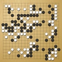 Board position at the end of game WAGC 1979 - Round 1 - Game 4: Shigeo Matsuhara vs Shang-ming Kung