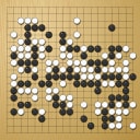 Board position at the end of game WAGC 1979 - Round 1 - Game 6: Sun-kun Lim vs Helmut Wiltschek
