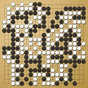 Board position at the end of game WAGC 1979 - Round 2 - Game 6: Kyung Kim vs Yong-ho Lee