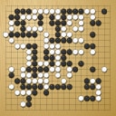 Board position at the end of game WAGC 1979 - Round 2 - Game 5: Shang-ming Kung vs Ronald Schlemper