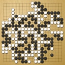 Board position at the end of game WAGC 1979 - Round 3 - Game 2: Yong-ho Lee vs Tsu-te Chen