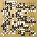 Board position at the end of game WAGC 1979 - Round 5 - Game 3: Shang-ming Kung vs Yong-ho Lee