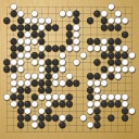 Board position at the end of game WAGC 1979 - Round 5 - Game 1: Weiping Nie vs Tsu-te Chen