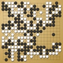 Board position at the end of game WAGC 1980 - Round 1 - Game 7: Fernando Aguilar vs Kyung Kim