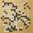 Board position at the end of game WAGC 1980 - Round 1 - Game 1: Fumiaki Imamura vs Helmut Hasibeder