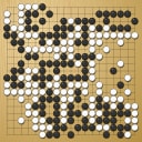 Board position at the end of game WAGC 1980 - Round 1 - Game 15: Graeme Parmenter vs Jurgen Mattern