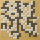 Board position at the end of game WAGC 1980 - Round 1 - Game 8: Ronald Schlemper vs Yoon-jung Chang
