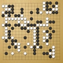 Board position at the end of game WAGC 1980 - Round 1 - Game 11: Takao Matsuda vs John Power
