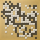 Board position at the end of game WAGC 1980 - Round 1 - Game 14: Takeshi Matsui vs Ned Phipps