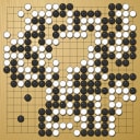 Board position at the end of game WAGC 1980 - Round 2 - Game 12: Hanspeter Baumann vs Fernando Aguilar