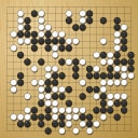 Board position at the end of game WAGC 1980 - Round 2 - Game 6: Keun-seuk Han vs Jurgen Mattern