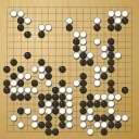 Board position at the end of game WAGC 1980 - Round 2 - Game 8: Ronald Schlemper vs Ned Phipps
