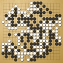 Board position at the end of game WAGC 1980 - Round 2 - Game 13: Se Ju Lee vs Eduardo Lopez-Herrero