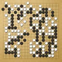 Board position at the end of game WAGC 1980 - Round 3 - Game 5: Fernando Aguilar vs Qun Wang