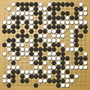 Board position at the end of game WAGC 1980 - Round 3 - Game 9: Helmut Hasibeder vs Jurgen Mattern
