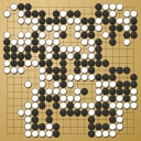 Board position at the end of game WAGC 1980 - Round 4 - Game 5: Helmut Hasibeder vs Qun Wang