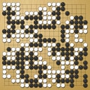Board position at the end of game WAGC 1980 - Round 4 - Game 3: Shoji Komori vs Kyung Kim