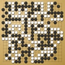 Board position at the end of game WAGC 1980 - Round 5 - Game 6: Takao Matsuda vs Sang-choul Lee