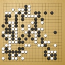 Board position at the end of game WAGC 1980 - Round 6 - Game 1: Sang-choul Lee vs Qun Wang
