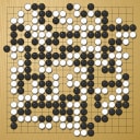 Board position at the end of game WAGC 1980 - Round 6 - Game 2: Seun-beum Kang vs Takao Matsuda