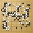 Board position at the end of game WAGC 1981 - Round 1 - Game 1: Jurgen Mattern vs Zhen-zhong Shao