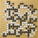 Board position at the end of game WAGC 1981 - Round 1 - Game 7: Ron Snyder vs Andre Moussa