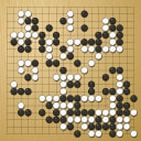Board position at the end of game WAGC 1981 - Round 1 - Game 2: Xiaochun Ma vs Hironori Hirata