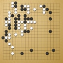 Board position at the end of game WAGC 1981 - Round 2 - Game 10: Barry Phease vs Keiji Shimizu