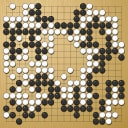 Board position at the end of game WAGC 1981 - Round 2 - Game 13: Francisco Garcia de la Banda vs Andre Moussa