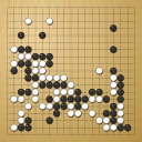 Board position at the end of game WAGC 1981 - Round 2 - Game 9: Hironori Hirata vs Dix Sandbeck