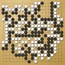 Board position at the end of game WAGC 1981 - Round 2 - Game 8: Yoshiko Kamekura vs Terence Stacey