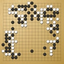 Board position at the end of game WAGC 1981 - Round 3 - Game 10: Sychingson Johnson vs Helmut Wiltschek