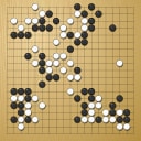 Board position at the end of game WAGC 1981 - Round 3 - Game 2: Xiaochun Ma vs Terence Stacey