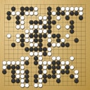 Board position at the end of game WAGC 1981 - Round 4 - Game 3: Ron Snyder vs Xiao-guang Liu