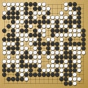 Board position at the end of game WAGC 1981 - Round 4 - Game 8: Yoshiko Kamekura vs Keiji Shimizu