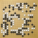 Board position at the end of game WAGC 1981 - Round 5 - Game 6: Hai-chow Chen vs Keiji Shimizu