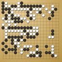 Board position at the end of game WAGC 1981 - Round 5 - Game 3: Yoon-suh Park vs Xiao-guang Liu