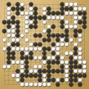 Board position at the end of game WAGC 1982 - Round 5 - Game 6: Eduard Ekart vs Mats Johansson
