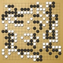 Board position at the end of game WAGC 1982 - Round 5 - Game 1: Ta-yuan Tsao vs Chin-Hua Yang