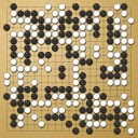 Board position at the end of game WAGC 1982 - Round 6 - Game 2: Ernst Novak vs Rob van Zeijst