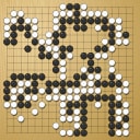 Board position at the end of game WAGC 1982 - Round 6 - Game 5: Francisco Garcia de la Banda vs Paul Selick