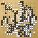Board position at the end of game WAGC 1982 - Round 6 - Game 4: Frank Hansen vs Francisco Nakatsui