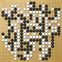 Board position at the end of game WAGC 1982 - Round 6 - Game 7: Matti Siivola vs Istvan Rigo