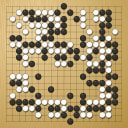 Board position at the end of game WAGC 1982 - Round 6 - Game 3: Michael Lam vs Matthew Macfadyen