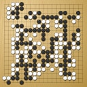 Board position at the end of game WAGC 1982 - Round 6 - Game 6: Miroslav Poliak vs Frederic Donzet