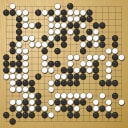 Board position at the end of game WAGC 1983 - Round 5 - Game 2: Fumiaki Imamura vs Yang Li