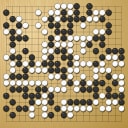 Board position at the end of game WAGC 1983 - Round 5 - Game 4: Jim Barty vs Helmut Wiltschek