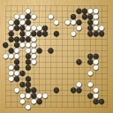 Board position at the end of game WAGC 1983 - Round 5 - Game 3: Vladimir Danek vs Chul-jung Kim
