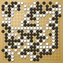 Board position at the end of game WAGC 1983 - Round 5 - Game 5: Yoon-bae Kim vs Janusz Kraszek